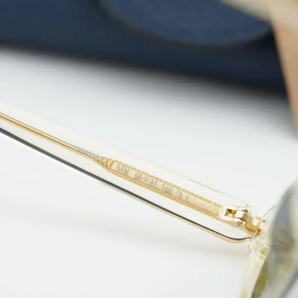 Loewe LW40162U 57N Round Sunglasses – Transparent Pale Yellow\Green - Picture 5 of 8